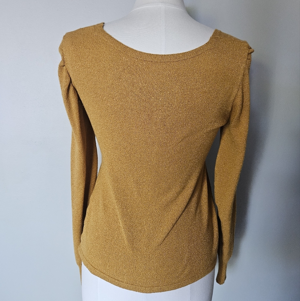 Mustard Yellow Button-Up Cardigan - Picture 2 of 5
